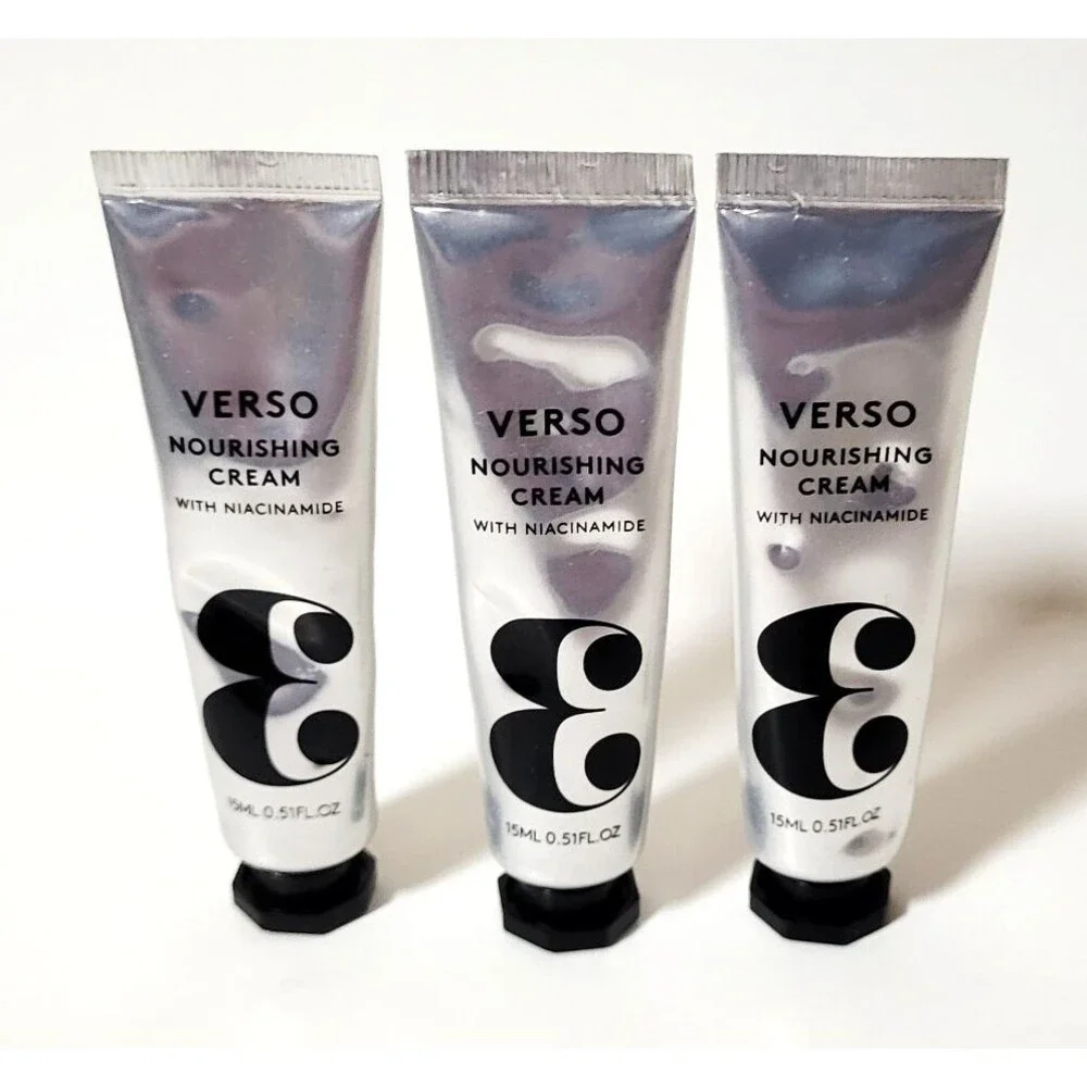 3 x VERSO Skincare Nourishing Cream With Niacinamide 0.5 fl oz BRAND NEW!!!